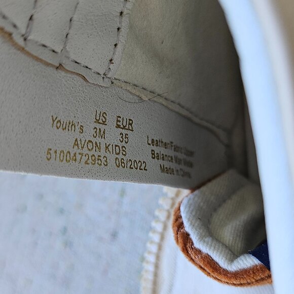 Sam Edelman Avon Kids High Tops Girl's Youth Size 3M Color Eggshell Multi - Picture 13 of 13